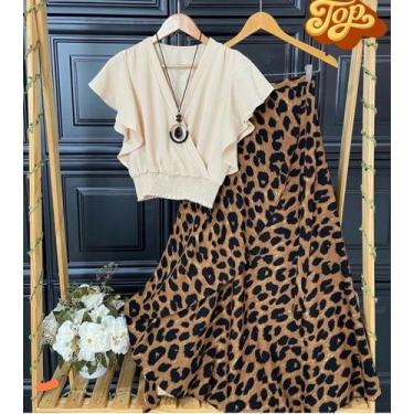 Imagem de Conjunto blusa e saia - Eslitus Moda Feminina , 44