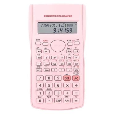 Imagem de Calculadora Científica 82ms 240 Funções 10 Dig+2 Linhas Rosa - Genéric