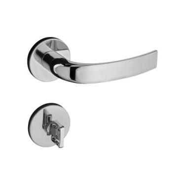 Imagem de Fechadura Copa Banheiro 40mm Roseta Cromada RR2 962-40PB CR Pado