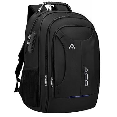 Imagem de Mochila Bolsa Masculina Feminina Notebook Anti Furto Reforçada Semi Impermeável Escolar Faculdade Trabalho Viagem Resiste com Cadeado (Preto)