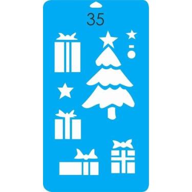 Imagem de Estêncil árvore + presentes de Natal G - cód. 035 - Duna Atelier
