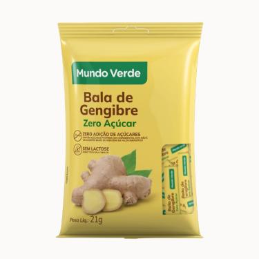 Imagem de Bala de Gengibre Zero Açúcar 21g Mundo Verde
