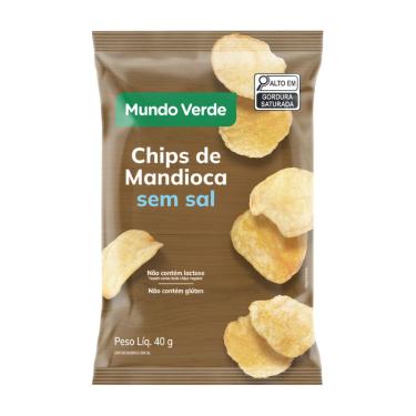 Imagem de Chips de Mandioca sem Sal Mundo Verde 40g