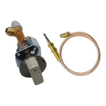 Imagem de Kit de válvula de controle de segurança de falha de chama de propano GLP com termopar 67385/472966 para fogueira a gás ao ar livre, lareira, peça de substituição de fogueira de propano de baixa