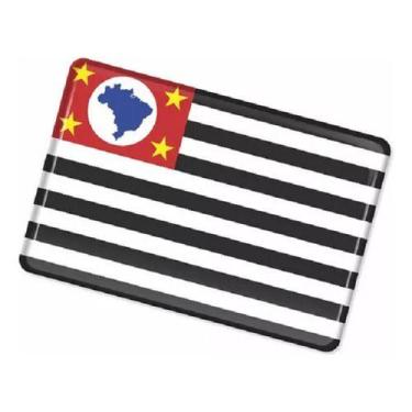 Imagem de Adesivo Bandeira São Paulo Carro Moto Capacete Resinado Bd42 - SPTS