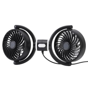 Imagem de Ymiko Ventilador de Assento de Carro, 360 Graus de Veículo Traseiro do Veículo Traseiro Ventilador de Cabeça Traseira Backseat Seat Cooler