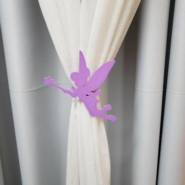 Imagem de Abraçadeira/Prendedor de Cortina - Fada Sininho - Kit 2 unidades (Lilás)