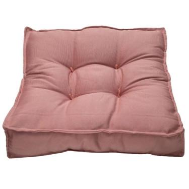 Imagem de Almofada Futon 45x45 Assento Turco Colorido Cores Decoraçao Design Shelter(Rosa)