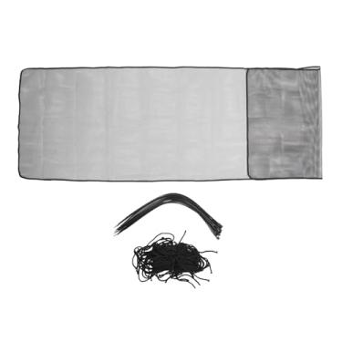 Imagem de Rede de segurança de rede de malha grossa 118,1 x 35.4 polegada de proteção de corretor de deck para apartamento de varanda (Preto)