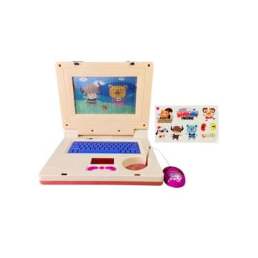 Imagem de Genérico Notebook Infantil Musical Com Luzes Princesas Rosa e Roxo 15 cm x 17 cm