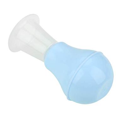 Imagem de Pssopp Corretor do Mamilo Mamilo Aspirador de Alpinista Copo de Sucção - Correção Física de Silicone de Grau Alimentar para Planos Invertidos Nenhuma Cirurgia Necessária Portátil Leve Portátil (Azul)