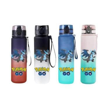 Imagem de 650ML Pokémon Pikachu Charizard Garrafa De Água Esportiva Portátil Par