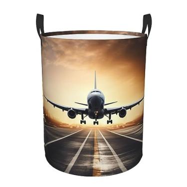 Imagem de Mochila de avião cesto de roupa suja dobrável à prova d'água cesto de armazenamento de roupas com alças pano oxford organizador de brinquedos cesta para banheiro, lavanderia, quarto, pequeno