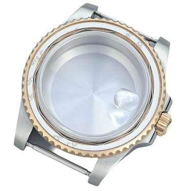 Imagem de FEIYASHI Caixa de relógio de luxo ouro rosa vidro de cristal de safira para NH35 NH34 NH38 ETA2824 Miyota 8215 Movimento Mostrador de 28,5 mm, Miyota8215 8205 movimento + tampa inferior sólida 3