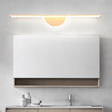 Imagem de Iluminação de parede com espelho LED para banheiro, gabinete, candeeiros de parede, arandelas de parede de metal longos, luzes de imagem espelhadas, lâmpada frontal para sala de estar, maquiagem