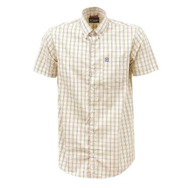 Imagem de Camisa Xadrez Masculina Bege TXC 38301