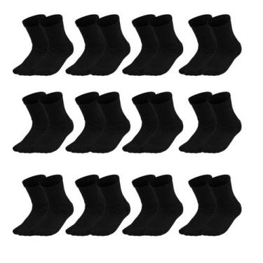 Imagem de Kit Meias Hidroginástica Antiderrapante 03 Pares Cano Médio Dallf, 34/