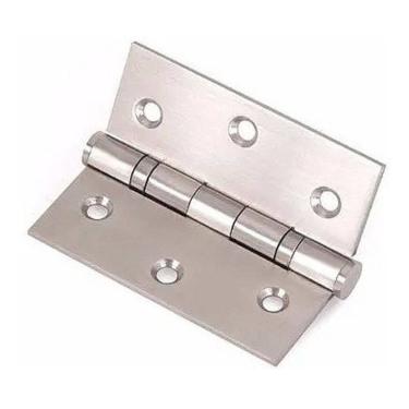 Imagem de 1 Uni Dobradiça Inox P Porta C/ Rolamento 3½x3 Escovada