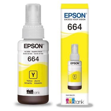 Imagem de Refil Epson 664 - Amarelo - 70ml - T664420al