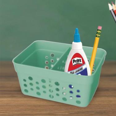 Imagem de Cesto Mini Organizador C 1 Divisória Mini Verde Empilhável - Usual Uti