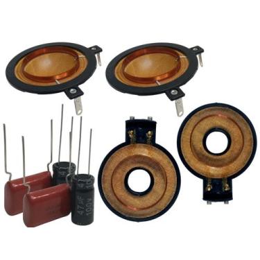 Imagem de 2x Reparo Driver HDI320 e 2 Reparo Tweeter HI320 c Capacitor - NTV SOM