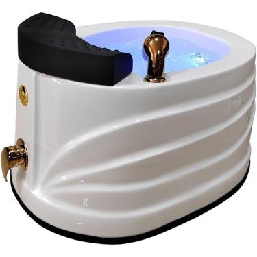 Imagem de Banheira de imersão para os pés, banheira de imersão extra grande, balde de pés acrliy, spa massageador de pés e balde de pés massageador, bacia de banho de tamanho grande para imersão dos pés.