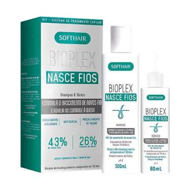 Imagem de Kit Crescimento Capilar Tratamento Antiqueda Shampoo + Tonico Bioplex 
