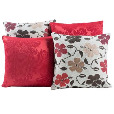 Imagem de Capa Almofada Estampada Jacquard Decorativas com Ziper 4 unidades