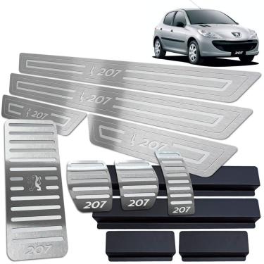 Imagem de Soleira Pedaleira Descanso Peugeot 207 2009 A 2015 Prata BR
