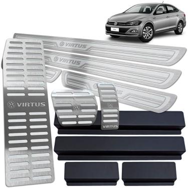 Imagem de Soleira Pedaleira Descanso Virtus 2018 A 2020 Prata AR Auto