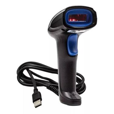 Imagem de Leitor de Código de Barras Laser USB - Exbom LCB-150 - Lê boletos, NFe e produtos
