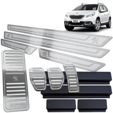 Imagem de Soleira Pedaleira Descanso Peugeot 2008 15/19 Manual Prata A
