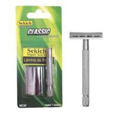 Imagem de Aparelho De Barbear Metal Classic Barbeador Antigo - Sekich