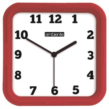 Imagem de Relógio De Parede Ambiente Ref: 1912-044 Marrom Quadrado