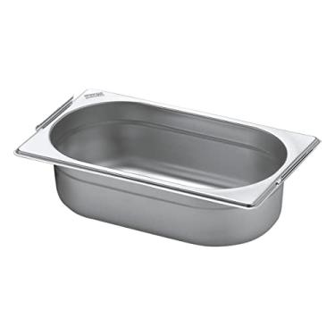 Imagem de Conjunto de Cubas 10 peças Tramontina GN 1/4 em Aço Inox com Alças Móveis Profundidade 100 mm - Aço 430