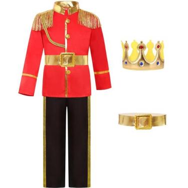 Imagem de Traje de príncipe Gorkonpy Prince Charming para meninos de 9 a 10 anos