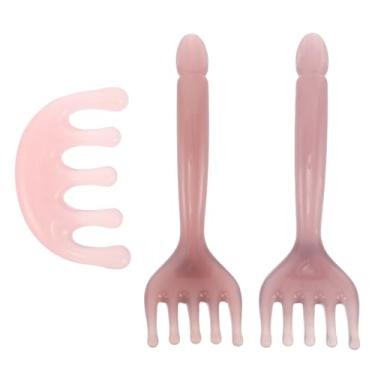 Imagem de TOYANDONA Ferramenta de Massagem No Couro Cabeludo: Massageador Manual de Cabeça Com Pente para Couro Cabeludo de 3 Peças – Ferramenta Gua Sha de Resina Com Cinco Garras – para Natal, Dia Das Mães