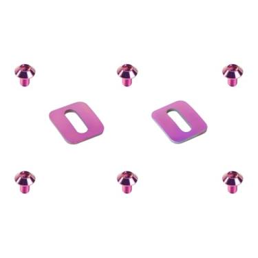 Imagem de MotiveTech Pacote de 2 Vedações de Pedal com Trava Autotravante, Acessórios para Pedais, Arruelas de Reposição para, Rosa