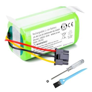 Imagem de Substituição de bateria a vácuo de 3400 mAh para iRobot Roomba Combo Essential Y0110, Y011020, Y011040, Y0140, Y014020, Y011240, Q011, Q011020, Q012020, para Eufy L50 Híbrido L60 Aspirador de pó robô