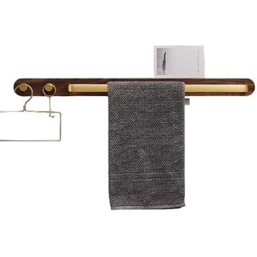 Imagem de Suporte de toalha Toalheiro Toalheiro de banheiro Suporte de toalha de banheiro de alumínio montado na parede armário prateleira de armazenamento acessórios barra de toalha prateleira de toalha