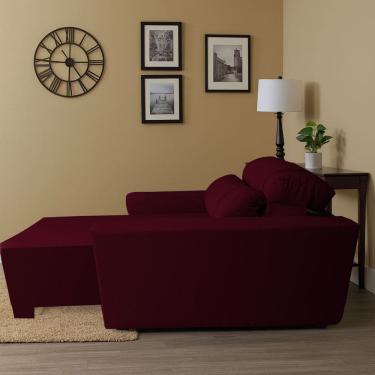 Imagem de Poltrona Retratil e Reclinavel Com Porta Copo Maisa Bordo