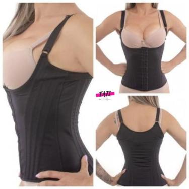 Imagem de Cinta Modeladora lycra power de alças 12 barbatanas - Princesa Catarin