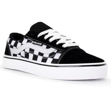 Imagem de Tenis Feminino Kalum Old Skoll Masculino Barato, 41, Xadrez