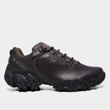 Imagem de Tênis Couro Bull Terrier Dakar Low Masculino, Marrom escuro, 42