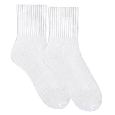 Imagem de Meia Selene Esportiva Cano Médio Masculina - Branco