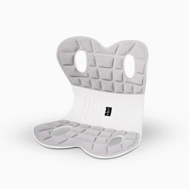 Imagem de Almofada de Apoio Lombar Cadeira Correção de Coluna - Conforto e Postura em Qualquer Lugar M - CINZA