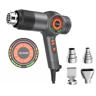 Imagem de Pistola de calor Holdone Fast Heating 1800W 50-650C LED de 3 cores