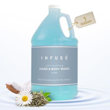 Imagem de 1-Shoppe All-in-Kit Sabonete Líquido Para Mãos/Corpo | Infusão De Chá Branco E Coco Hotel 1 Galão Hotelaria Aluguéis Férias Reabastecer Dispensadores (Galão Único)