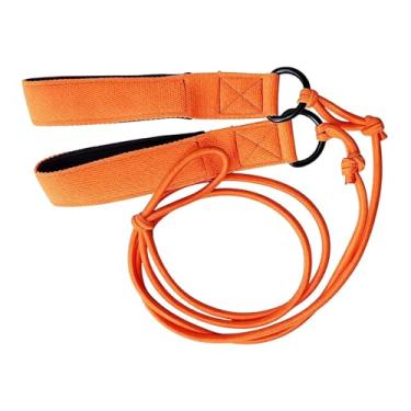 Imagem de Generic Treinamento de estabilidade em espiral laranja, corda elástica, exercícios de correção de postura, equipamento para correção de postura, faixa de