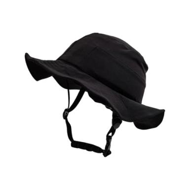 Imagem de simhoa Capacete de bicicleta, boné, tipo chapéu, capacete de ciclista, chapéu de surf, unissex, feminino, Black L